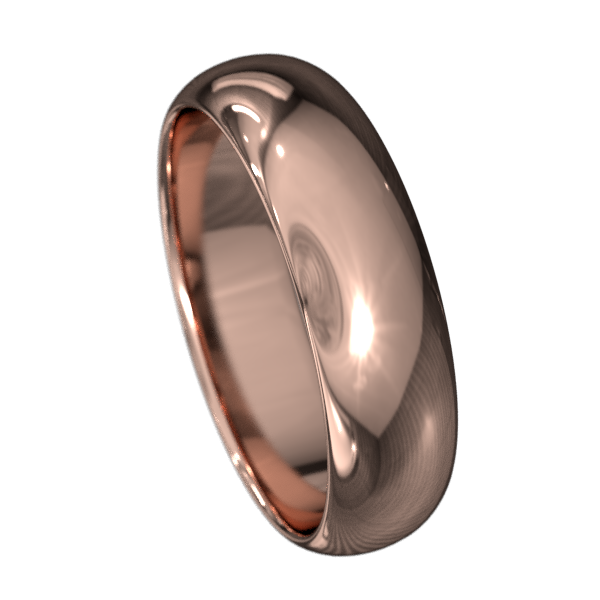 Half-round Women's Wedding Band