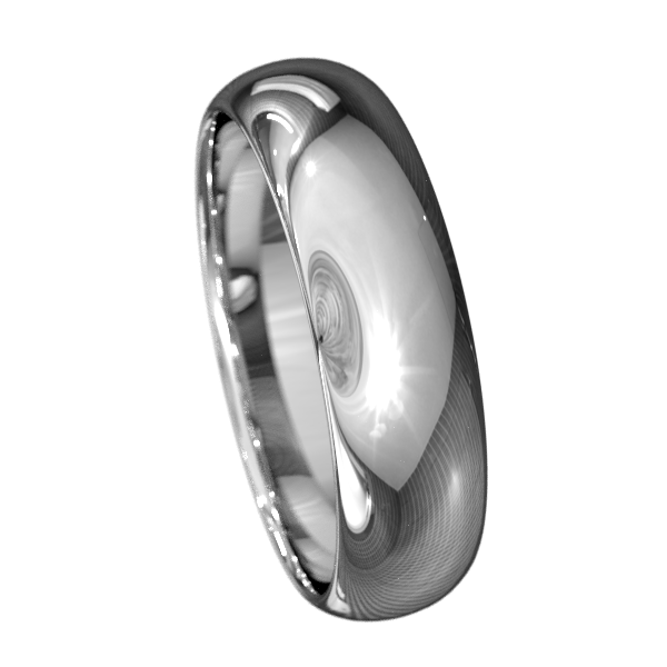 Half-round Women's Wedding Band