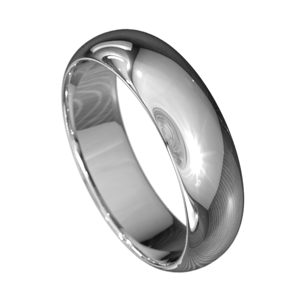 Half-round Women's Wedding Band