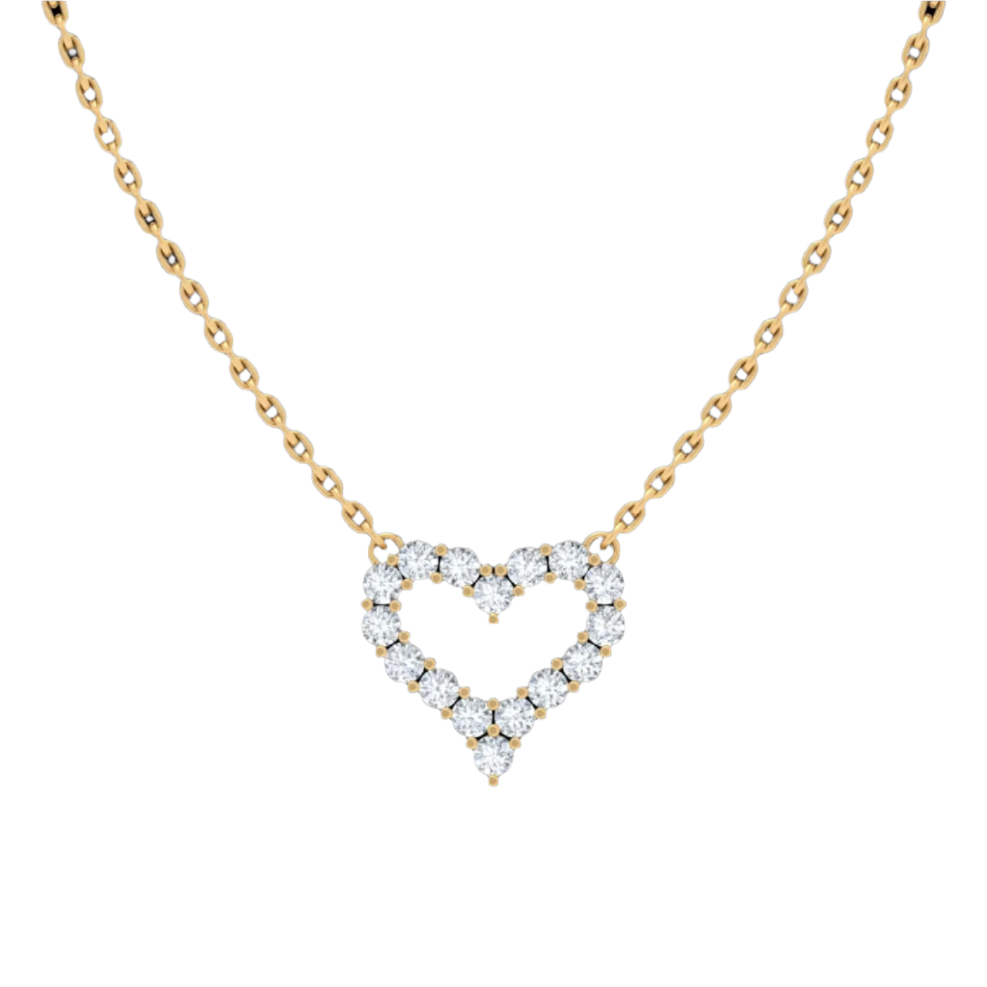 Heart Shape Diamond Pendant