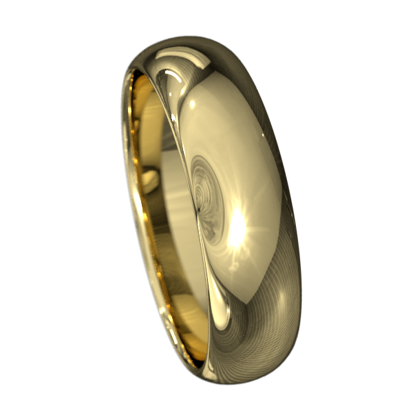 Half-round Women's Wedding Band