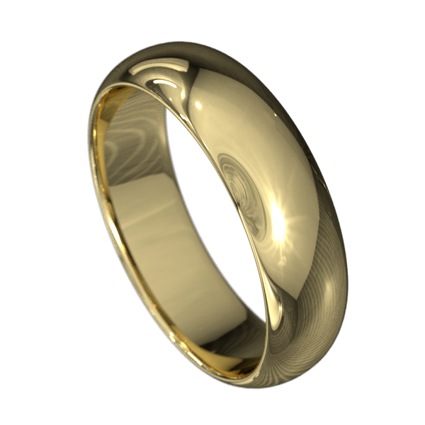Half-round Women's Wedding Band