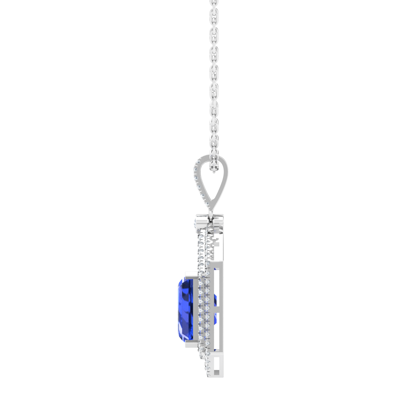 Radiant Baguette Ornamental Pendant