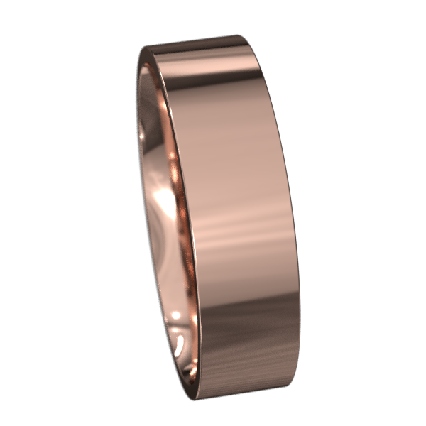 Comfort Fit Band - Flat Polished