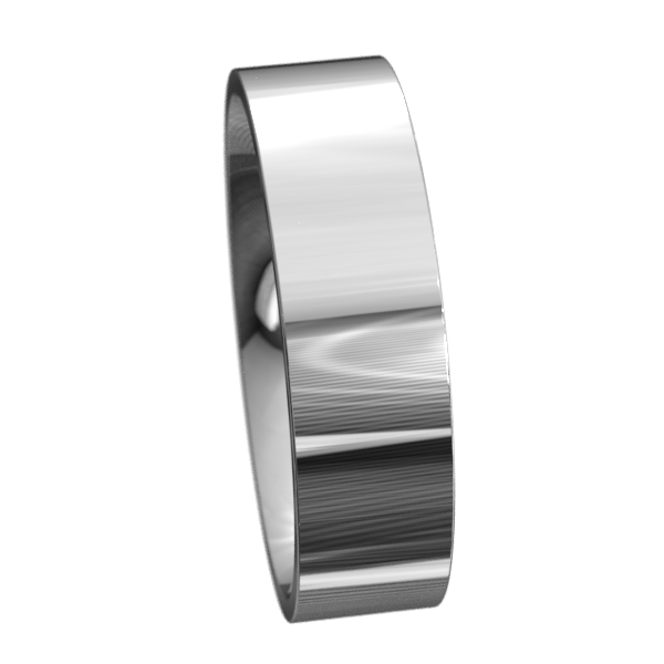 Comfort Fit Band - Flat Polished