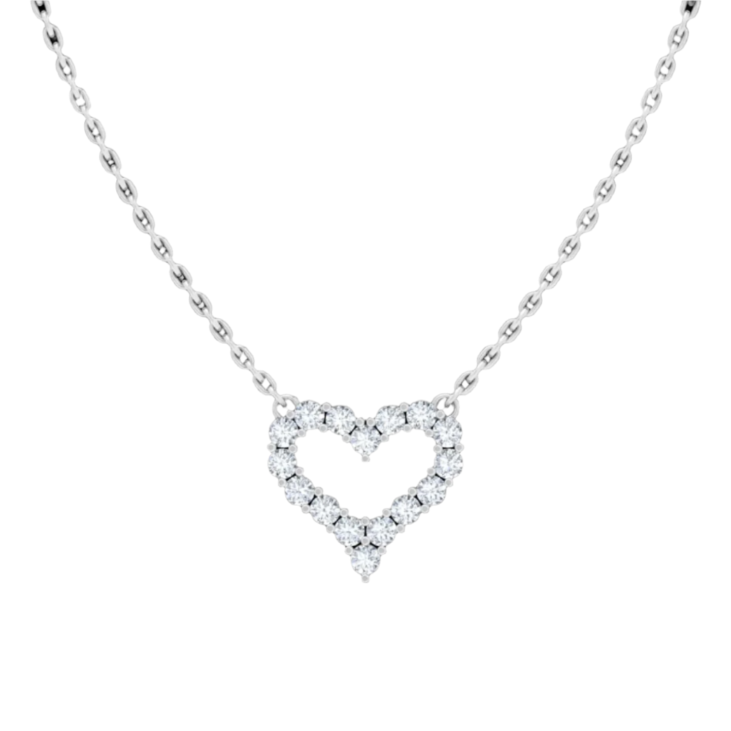 Heart Shape Diamond Pendant