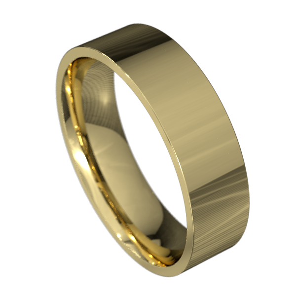Comfort Fit Band - Flat Polished