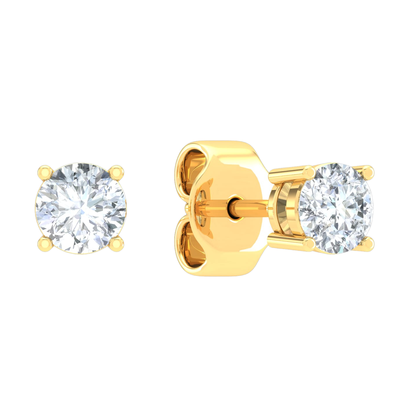 Stud Diamond Earrings 1CT TW