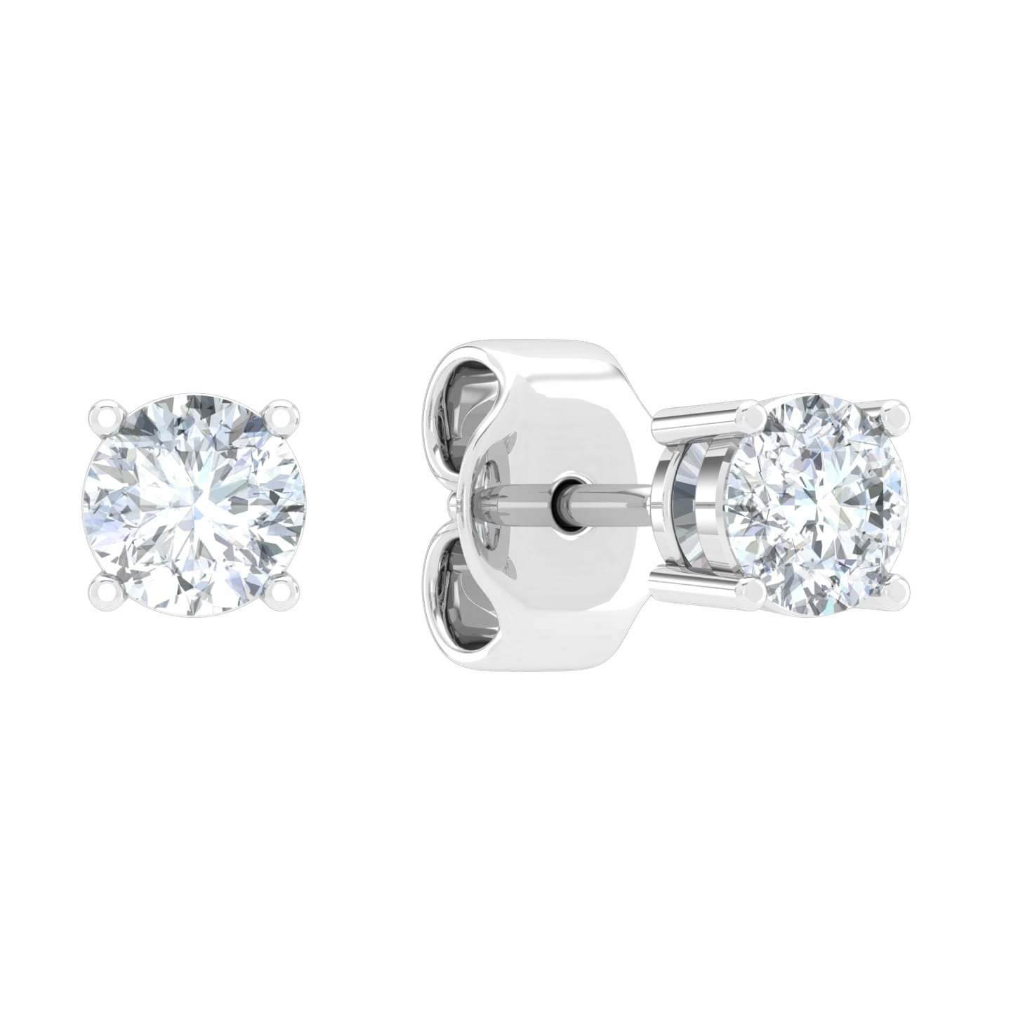 Stud Diamond Earrings 1CT TW