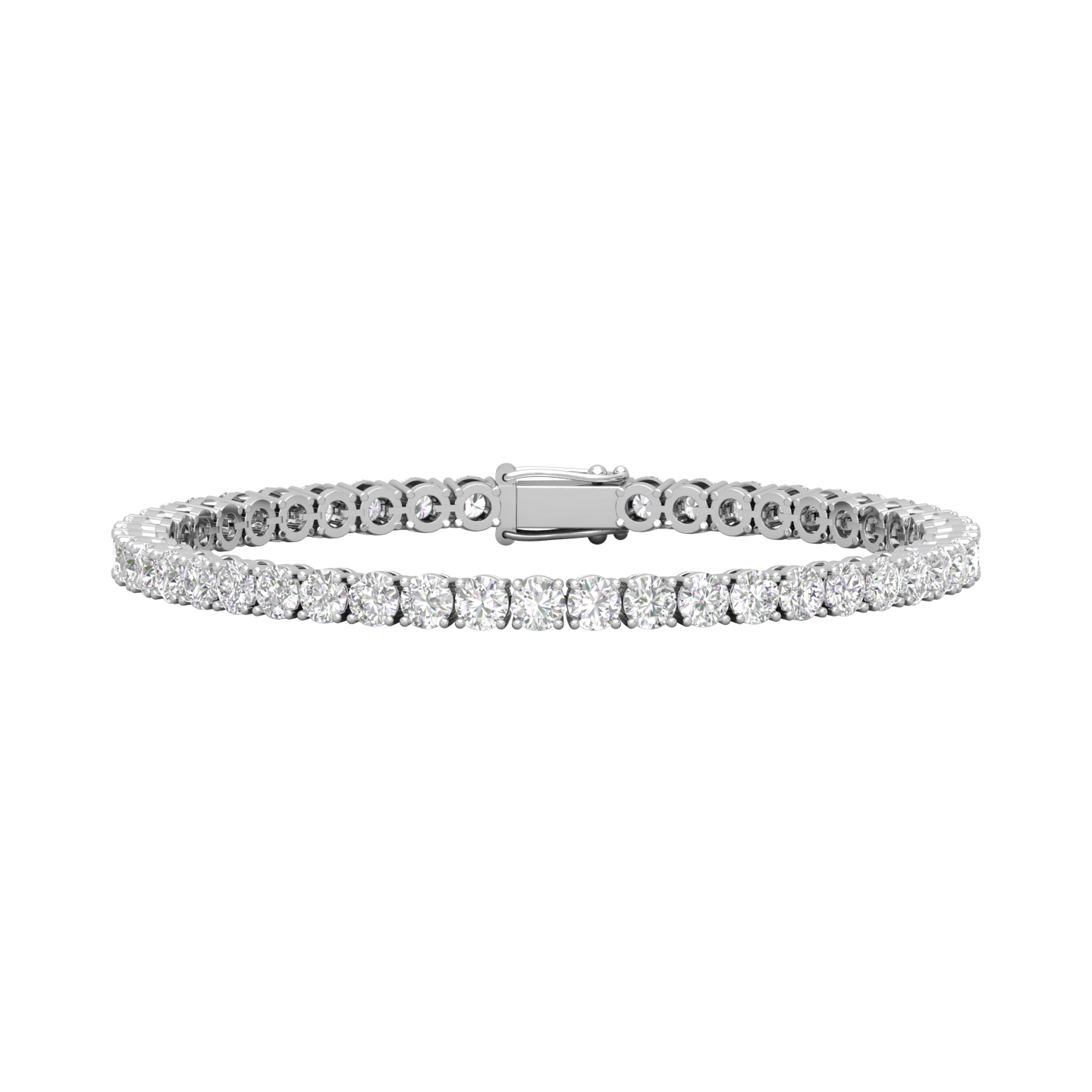 Round Cut Diamond Tennis Chain