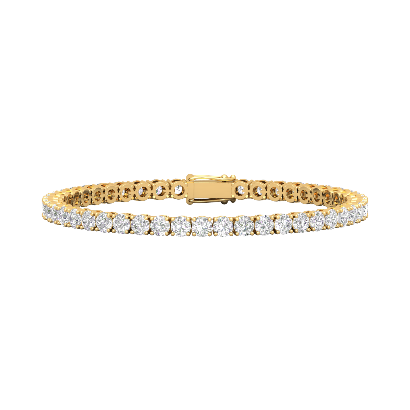 Round Cut Diamond Tennis Chain